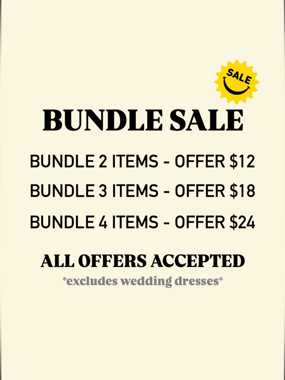 Bundle Sale - All Offers Accepted